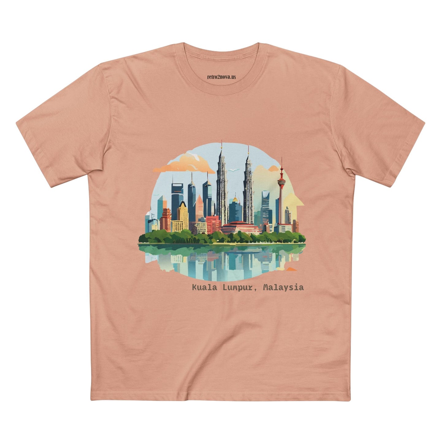 Kuala Lumpur Travel Shirt Unisex Premium Cotton Art Tee with Original Design for Travel Enthusiasts