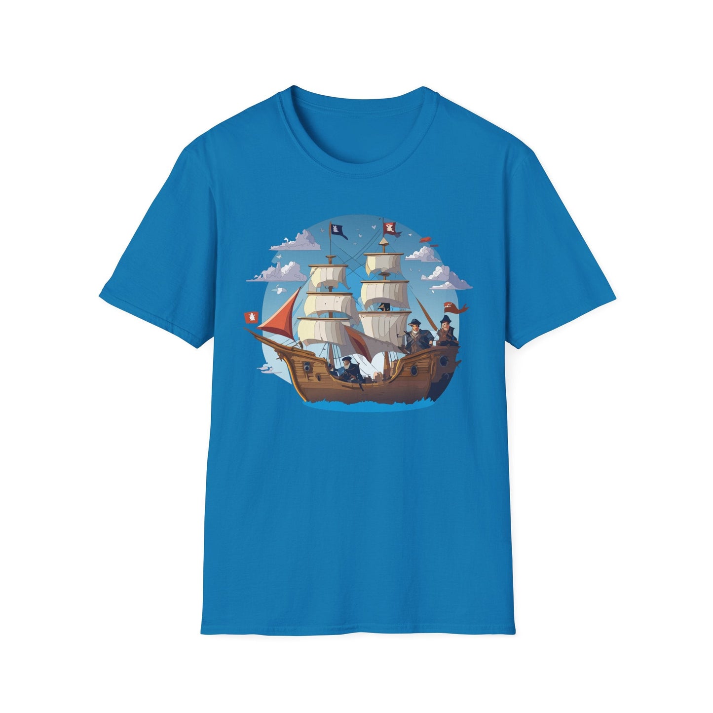 Ship T Shirts Frigate Vessel Tee Unisex Gildan Softstyle 64000 100 Percent Cotton