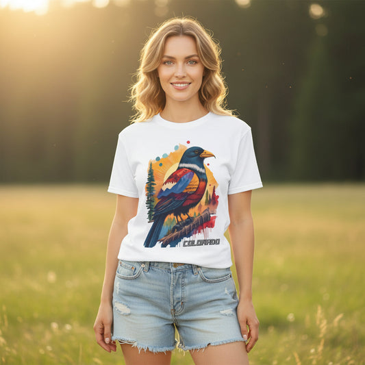 Colorado Bird Graphic Unisex Cotton T‑Shirt 3