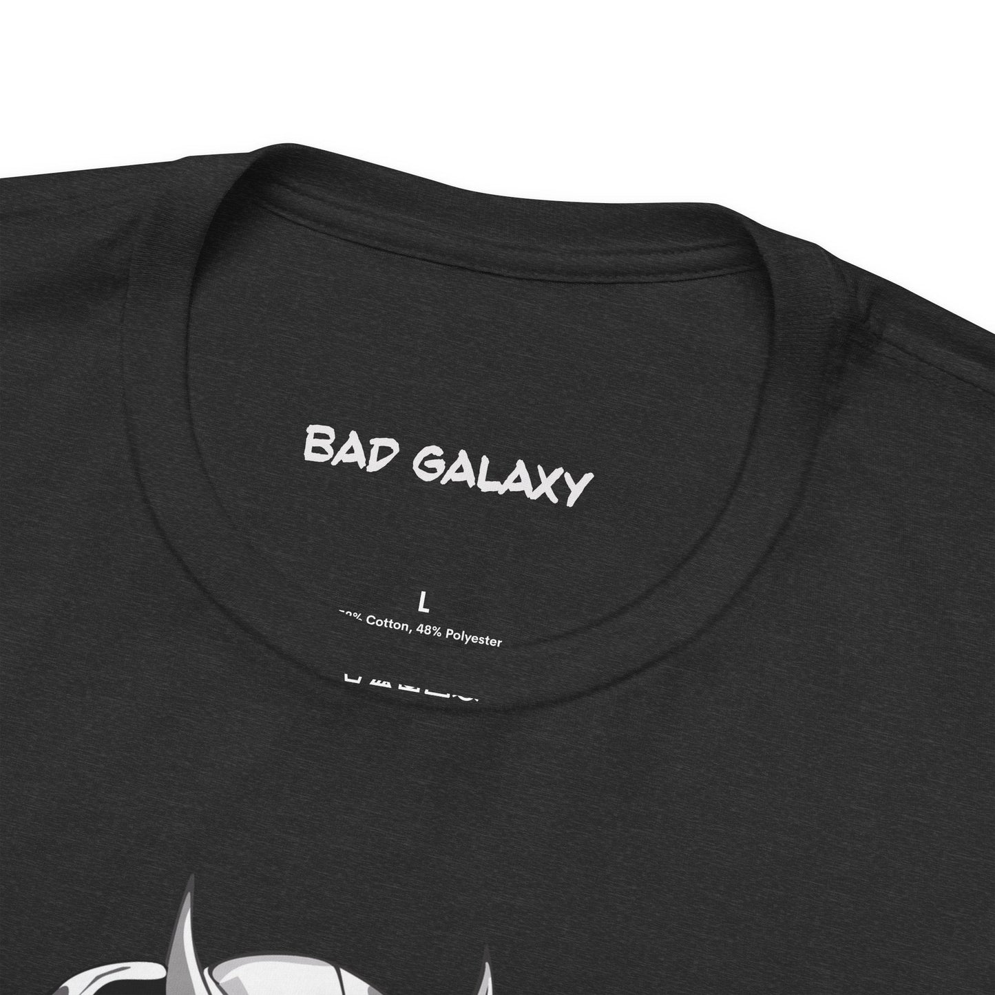 Tee Shirt With Alien From Bad Galaxy 100 Percent Cotton Lightweight Made In USA Eco Friendly Inks