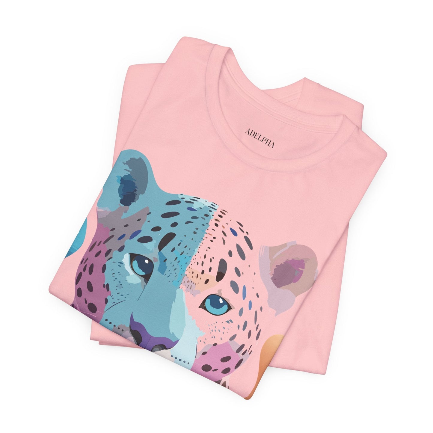 Adelpha Graphic Tee Cheetah Print Unisex Jersey Short Sleeve Shirt Vintage Art