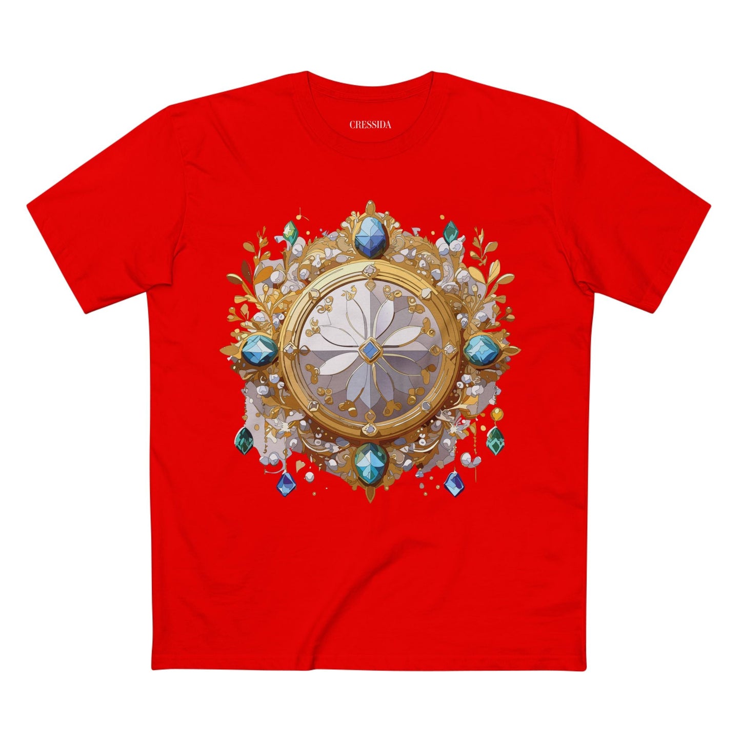 Medallion Graphic T-Shirt Unisex 100 Cotton With Gold Art Design Medal Tee 13