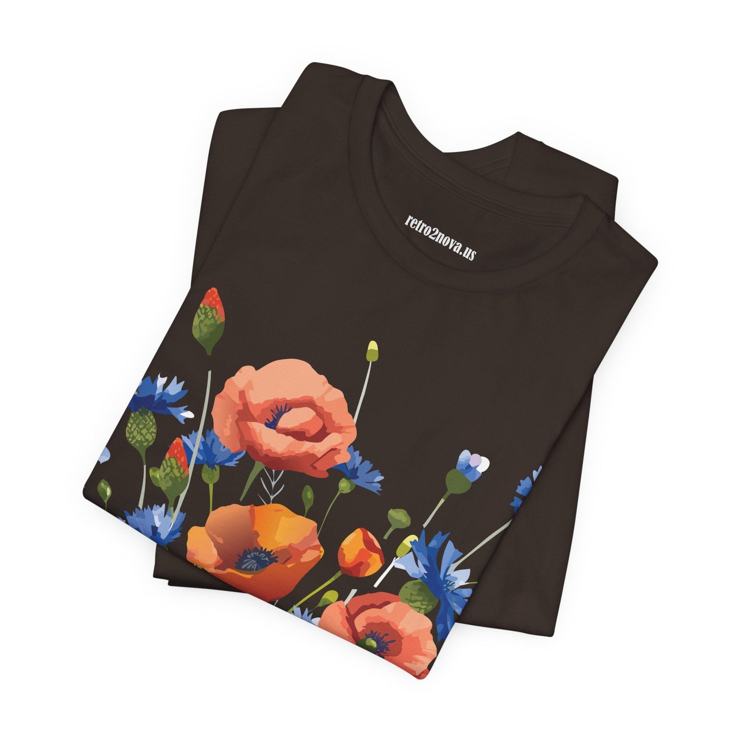 Vintage Floral Graphic Unisex Cotton Tee 33