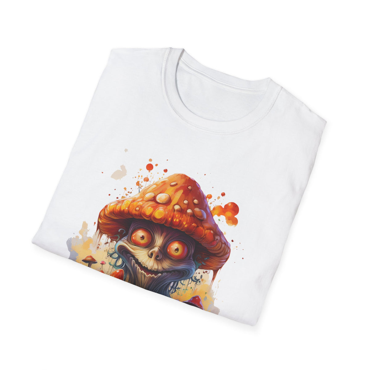 Funny Mashroom Cartoon  Graphic Tee Gildan Unisex 100 Cotton Tee Shirt c19
