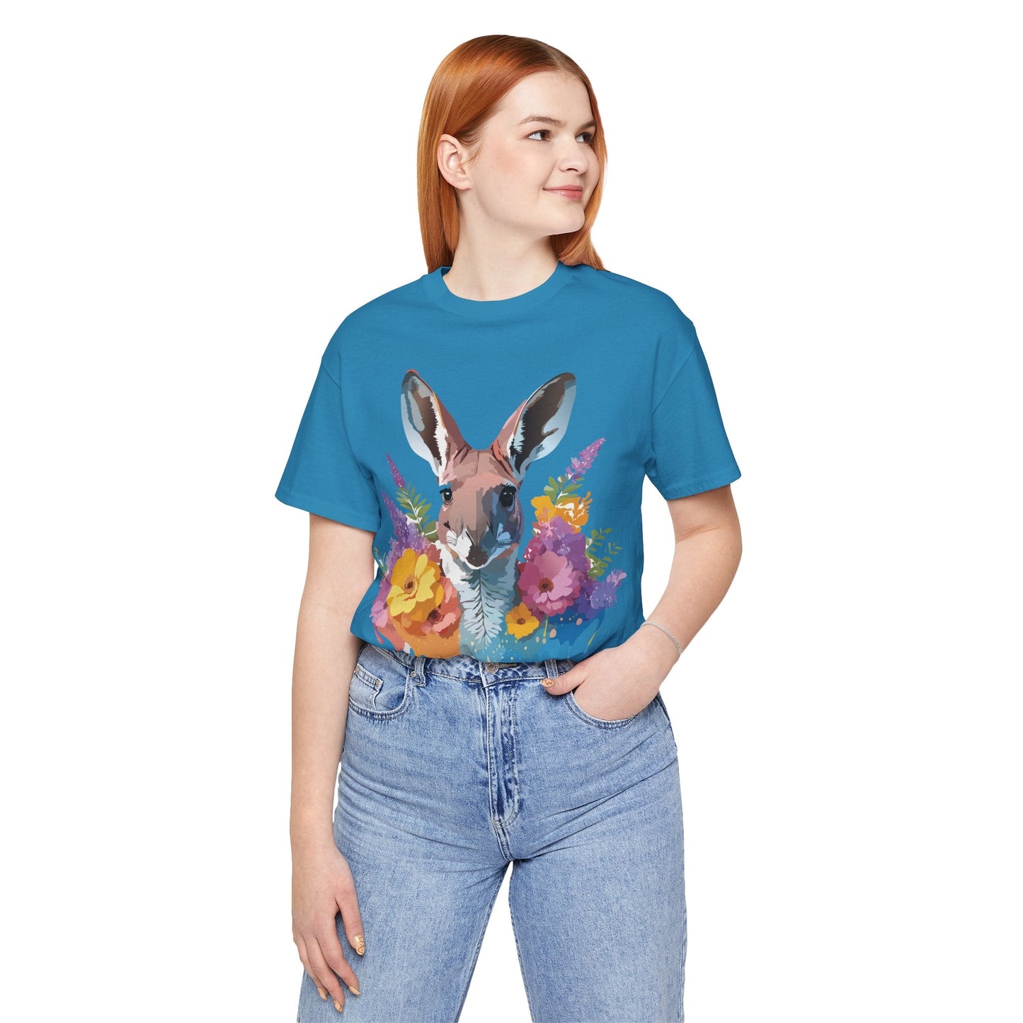 Kangaroo Graphic Tee Unisex Jersey Short Sleeve Adelpha Vintage Inspired Artwork Casual Wear