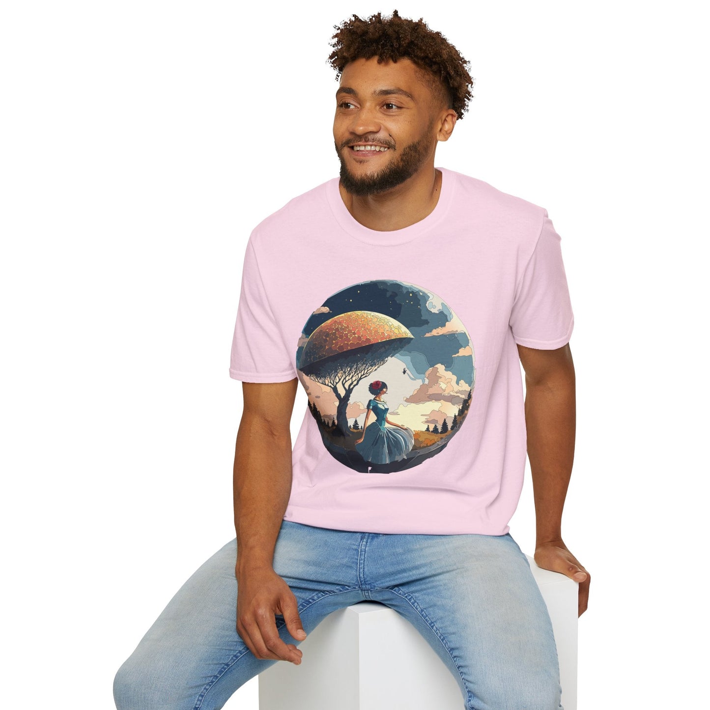 Womens Ladies Graphic T Shirts Art Design Shirt Gildan Softstyle 64000 Unisex Tee