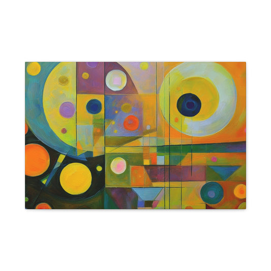 Abstract Oil Painting Print Canvas 24x16, 30x20, 36x24, 48x32, 60x40 Bright Latex Inks, Pine-Wood Inner Frame ABH-32