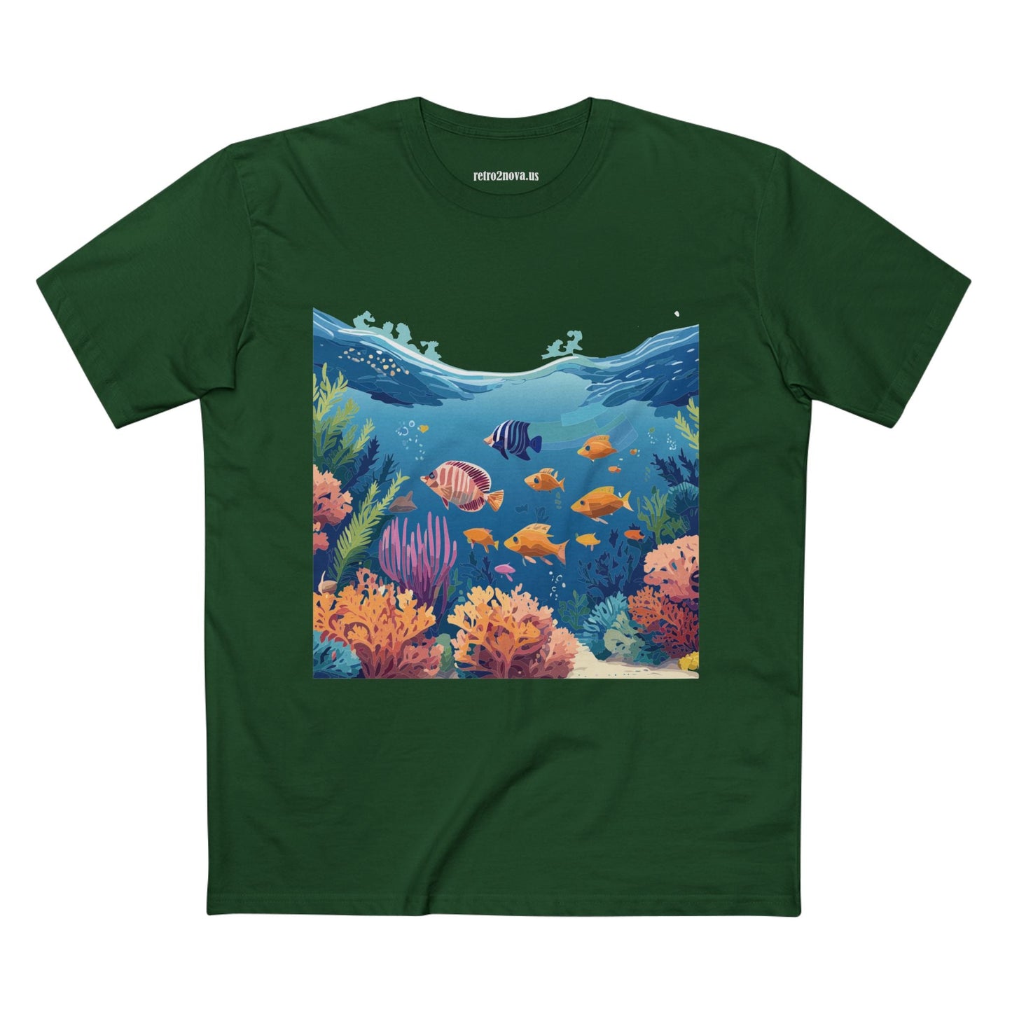 Ocean Shirt Ocean Pacific Unisex Premium Cotton Tee Featuring Original Art Design Retro2Nova