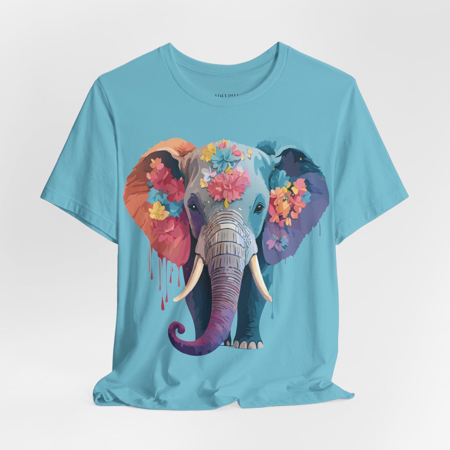 Elephant Graphic Tee By Adelpha Unisex Short Sleeve Shirt With Vintage Artwork Design