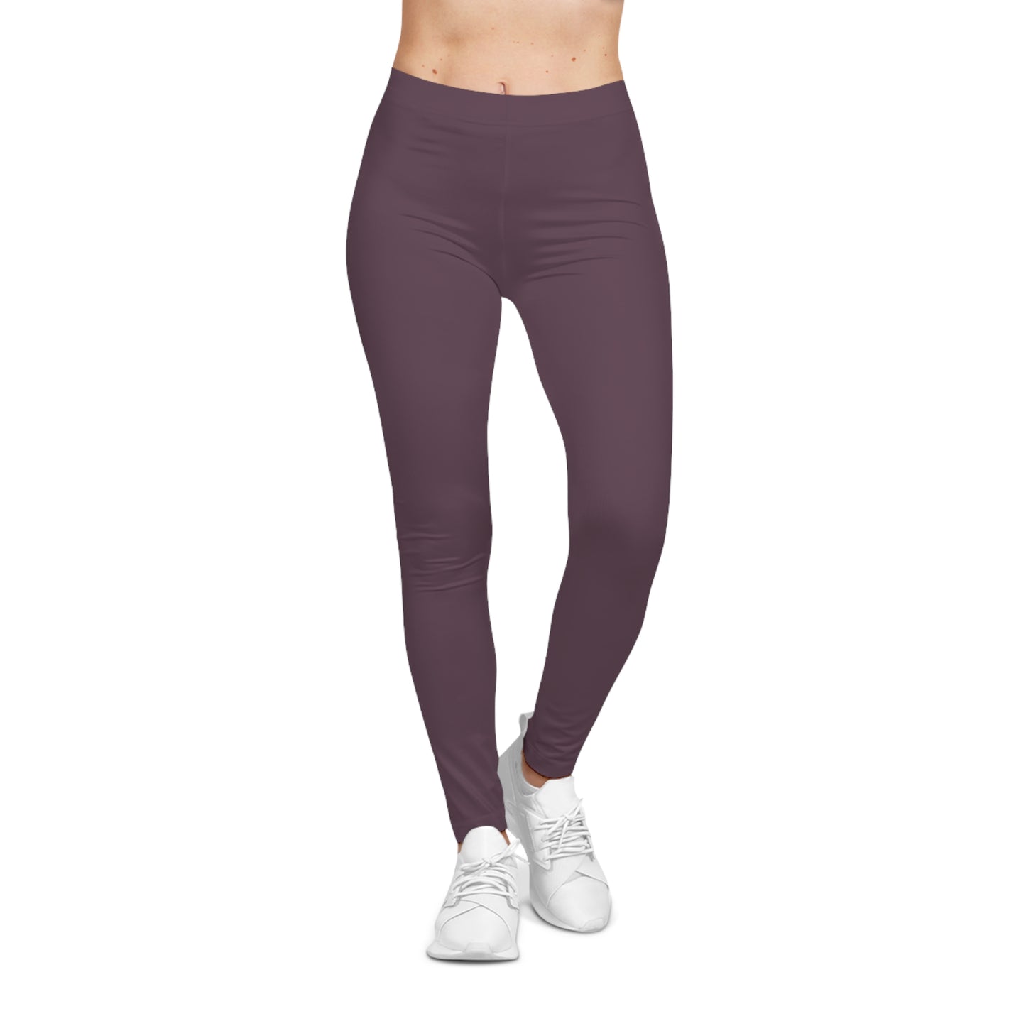 Mauve Shadow Color Women's Poly-Span Casual Leggings XS-2XL