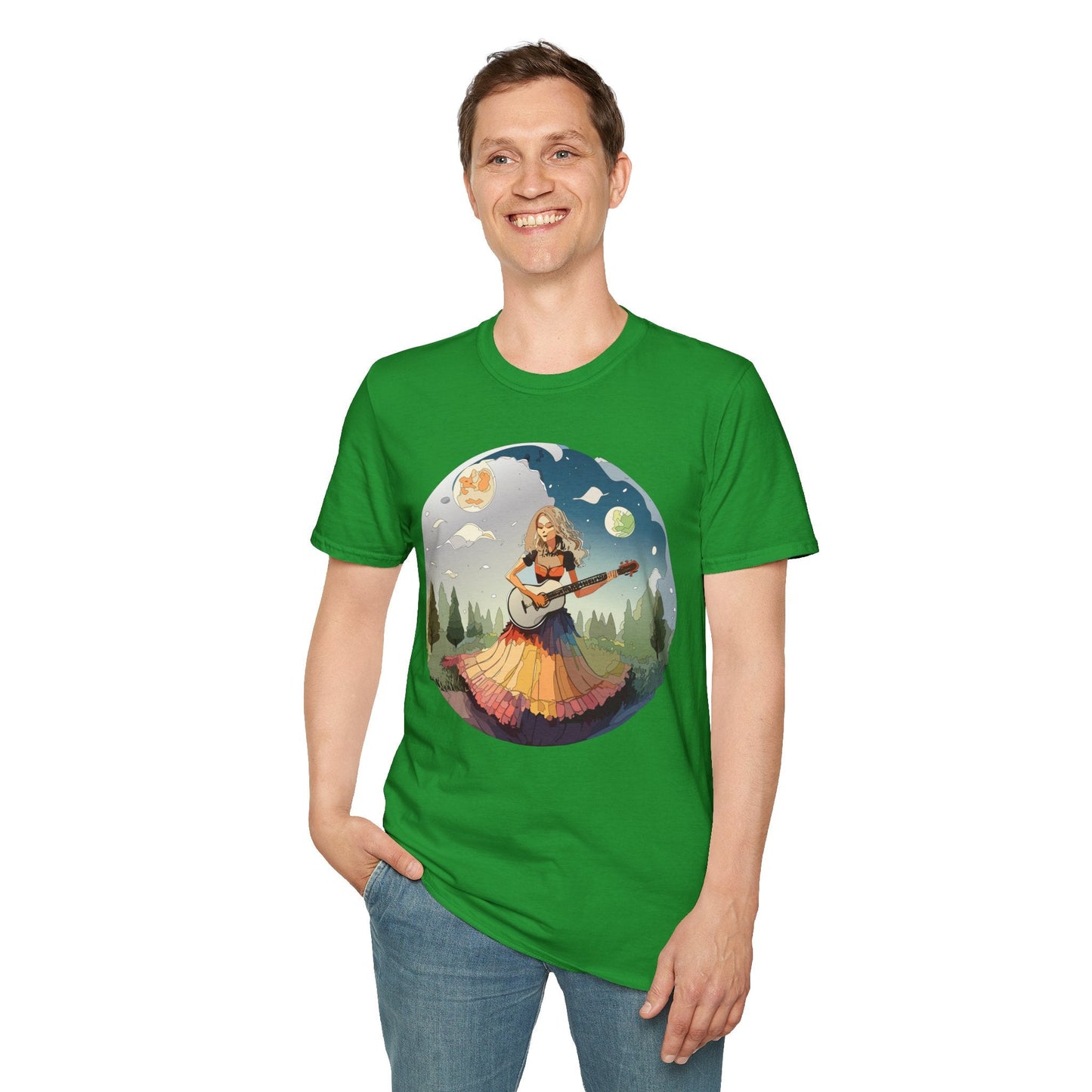 Womens Graphic T Shirts Art Design Tee Softstyle 64000 Ring Spun Cotton Comfort Everyday