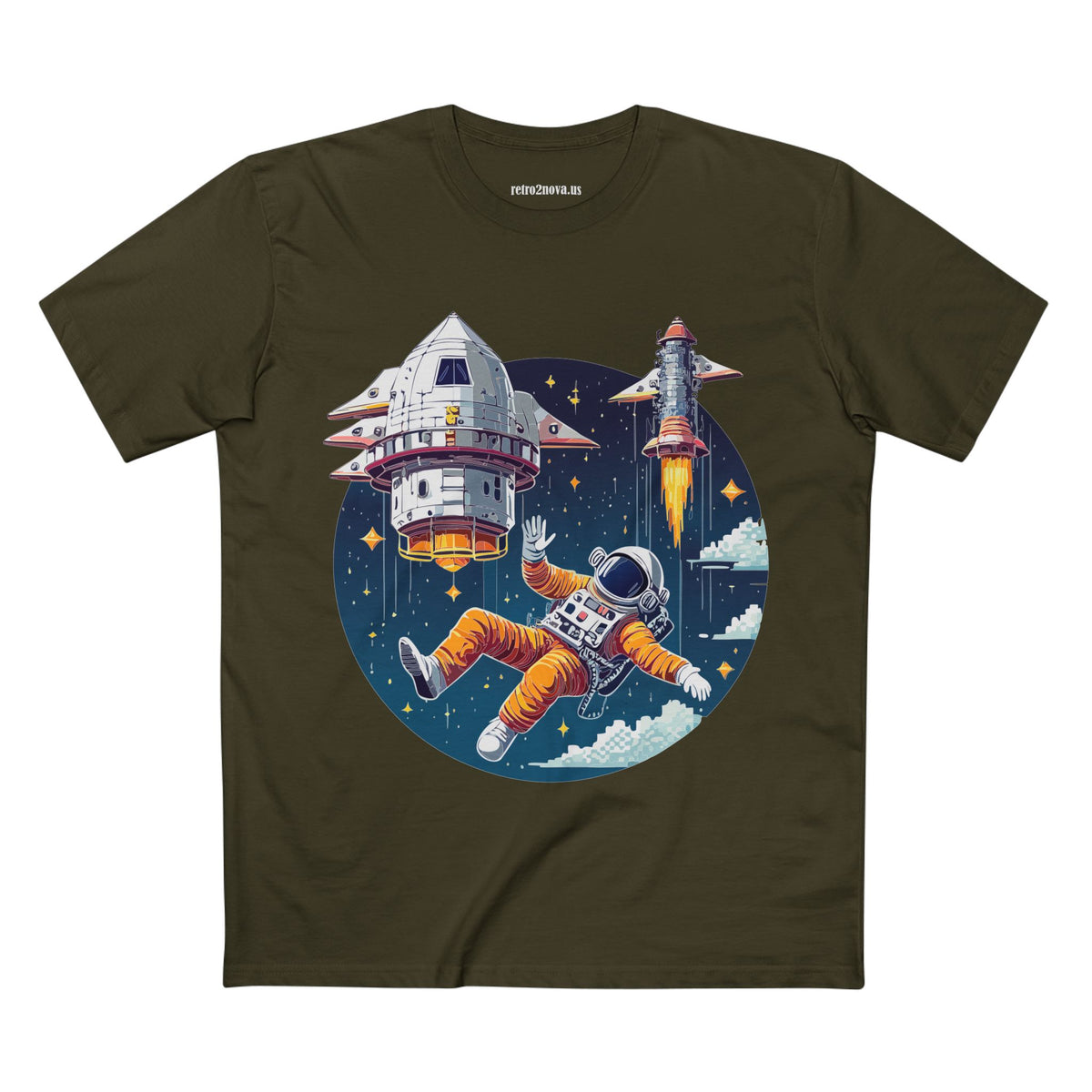 Cosmos Astronaut Graphic Tee Staple Unisex 100 Cotton Tee Shirt - CS-4