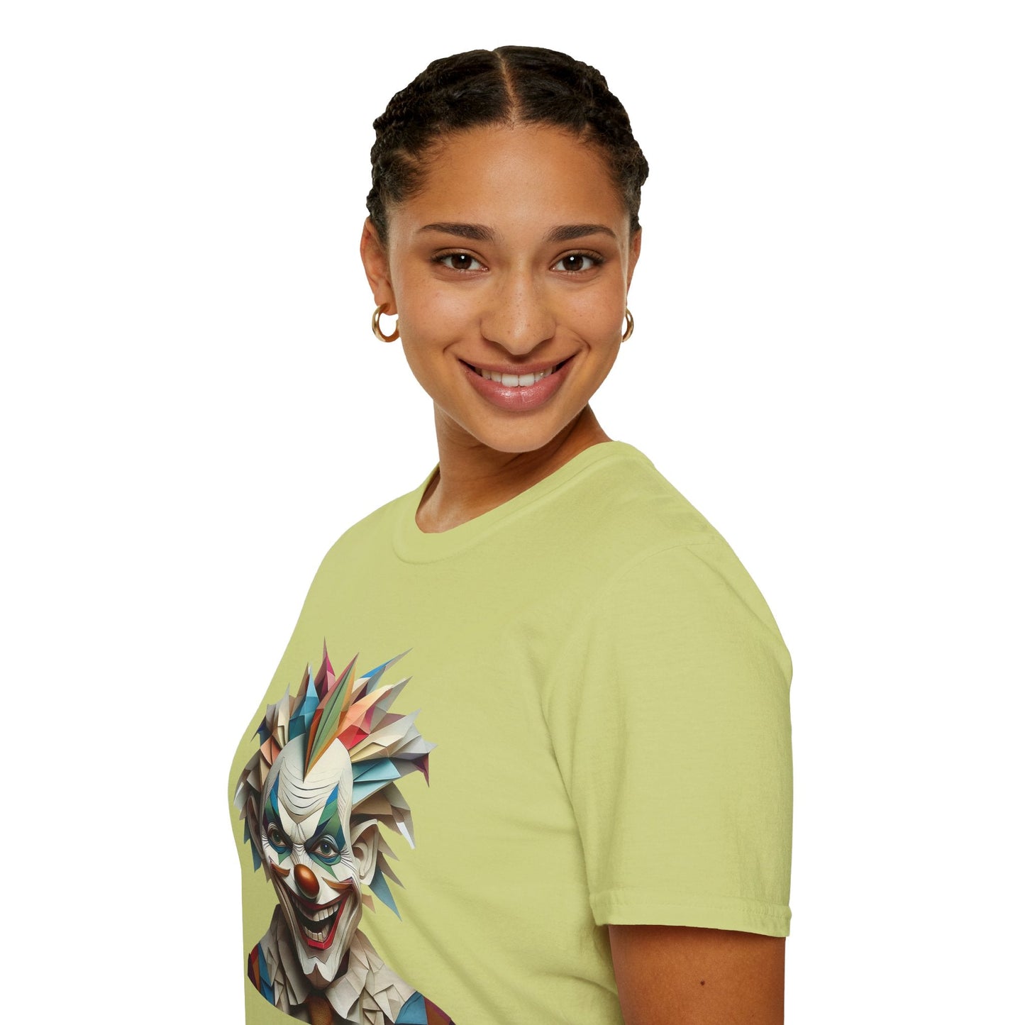 Clown Shirt Unisex Funny Circus Tee Gildan Softstyle 64000 Short Sleeve Cotton Tee