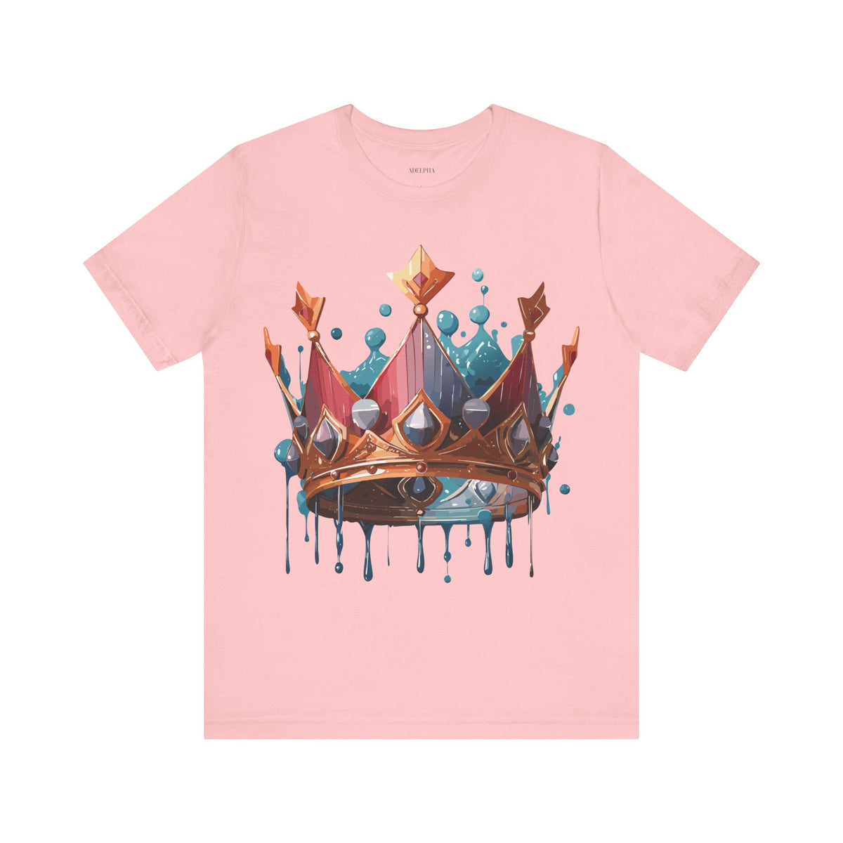 Crown Graphic Unisex Cotton Bella+Canvas Tee with Art Design n114