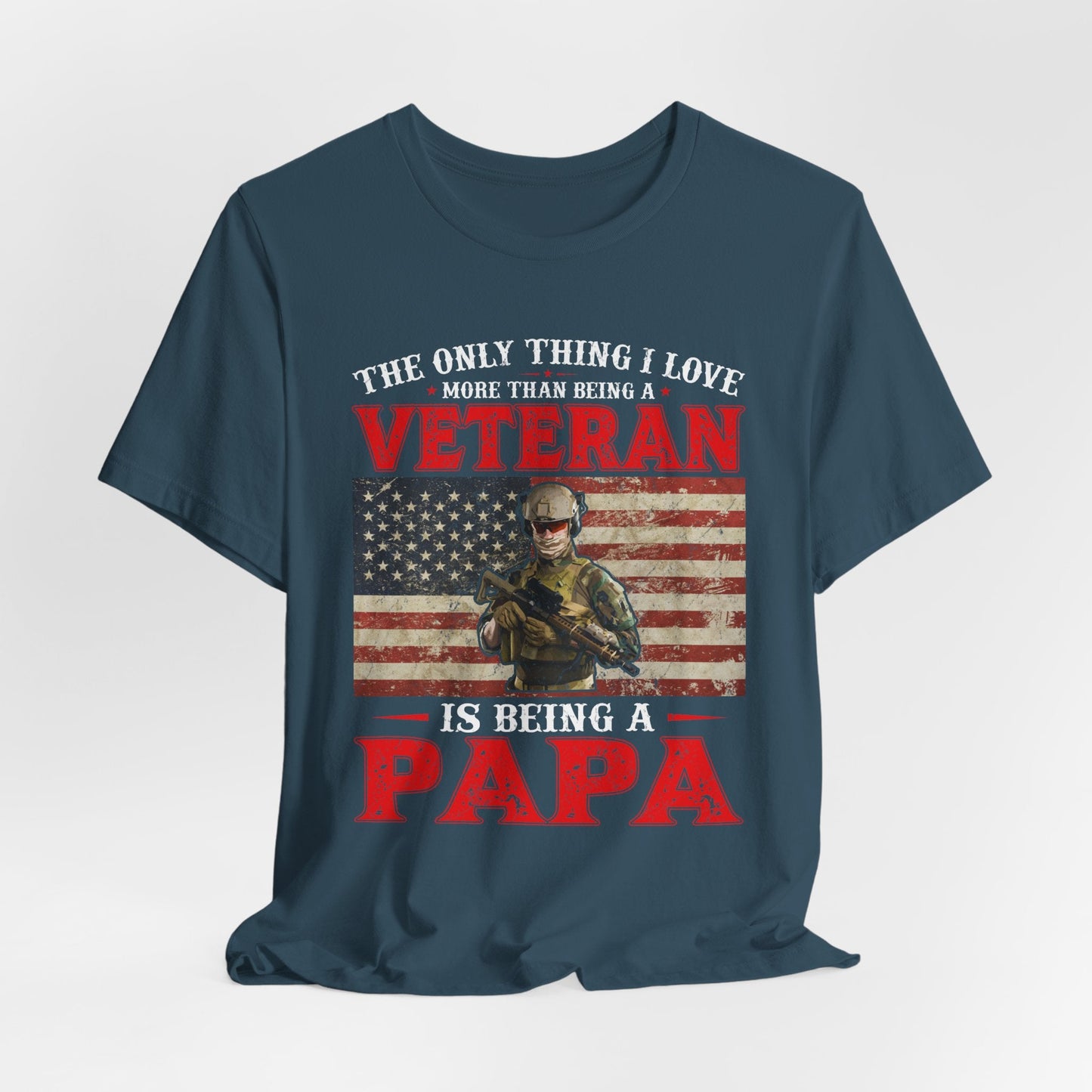 Army Veteran Patriotic Graphic Design Unisex Cotton T-Shirt v30