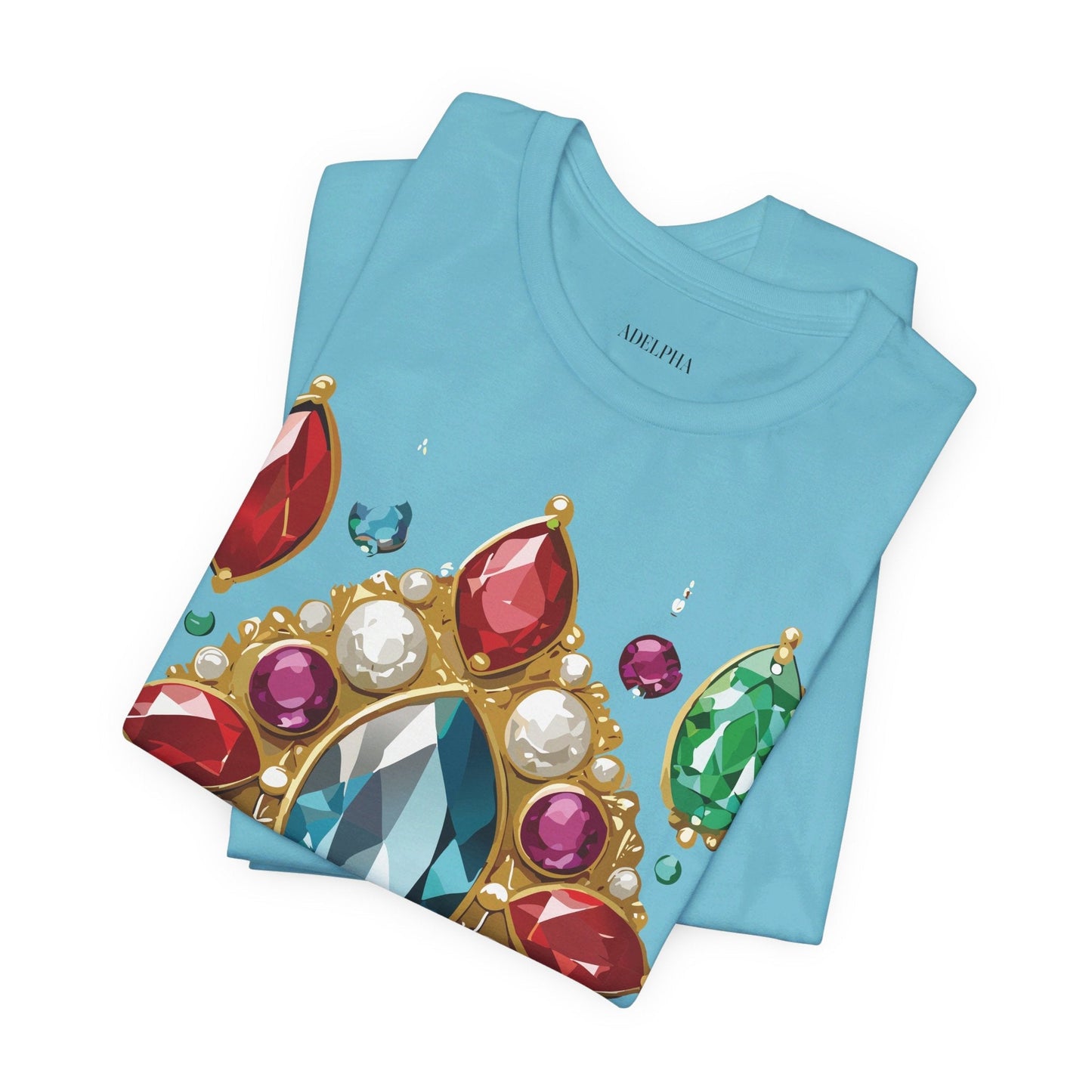 Jewelry Graphic Unisex 100 Cotton Vintage Treasure Art T-Shirt 44