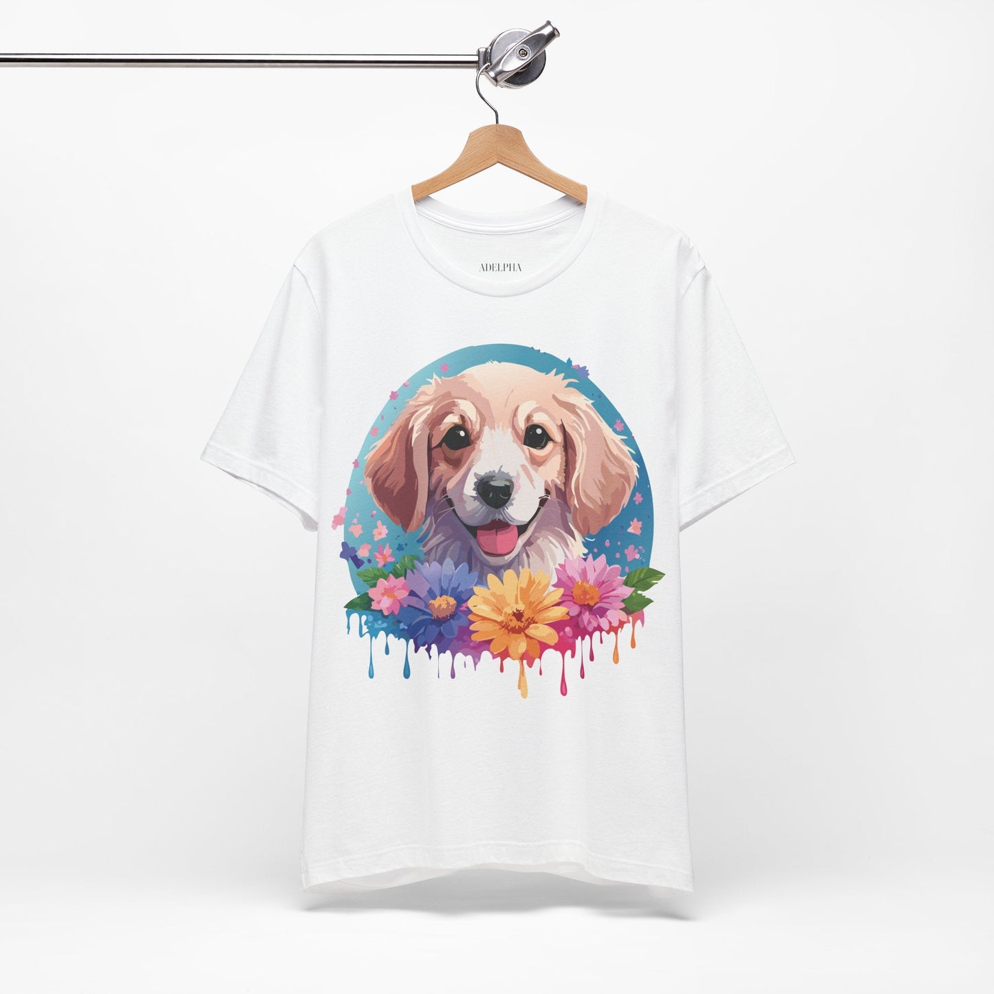 Dog Shirt Unisex Graphic Tee With Original Adelpha Artwork Jersey Short Sleeve Casual Look