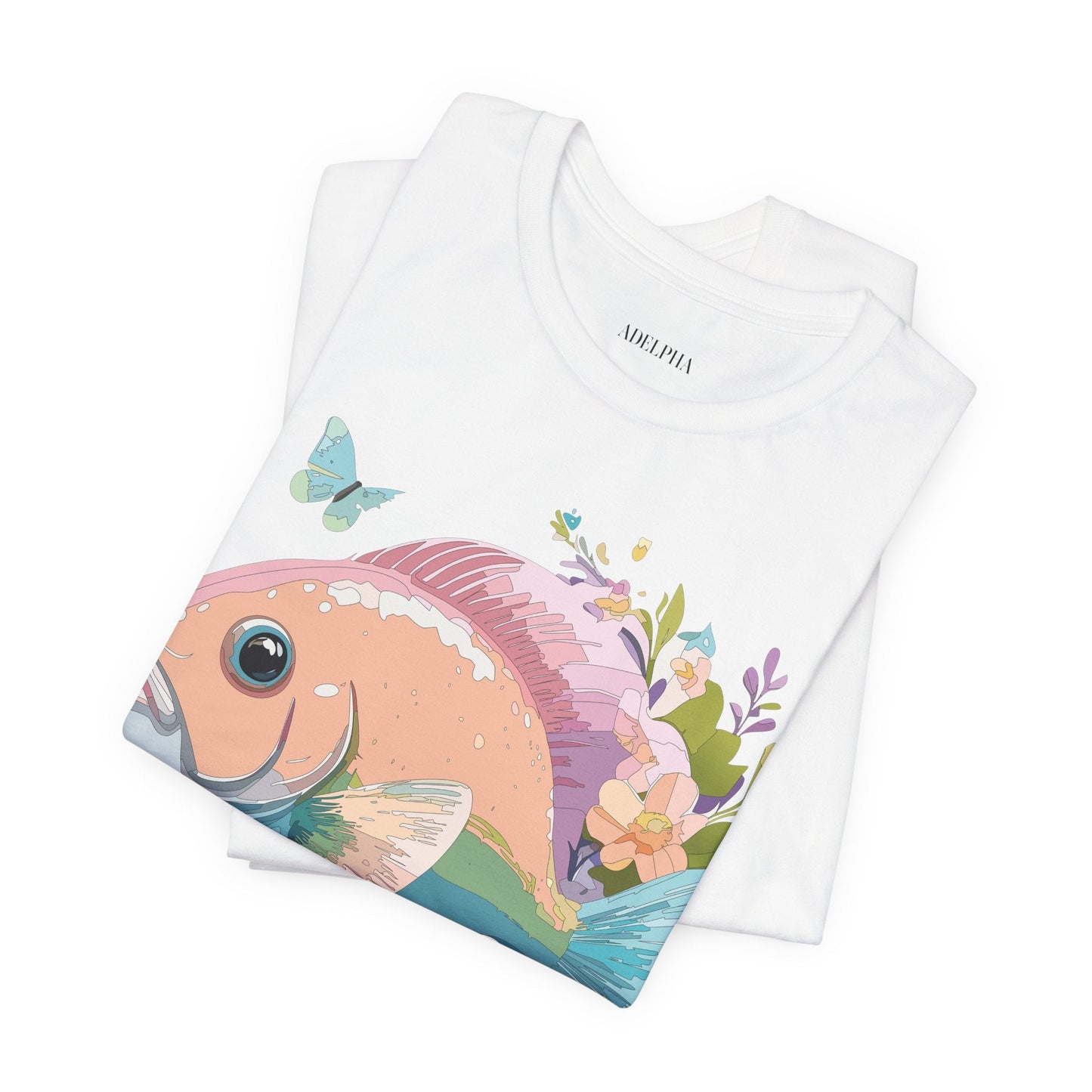 Adelpha Vintage Inspired Graphic Tee Unisex Jersey Short Sleeve Art Design Shirt