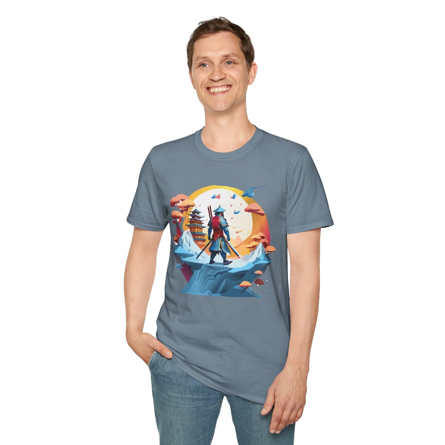 Samurai Shirt Unisex T Shirt Softstyle 64000 Gildan Tee For Everyday Comfort Durable Breathable