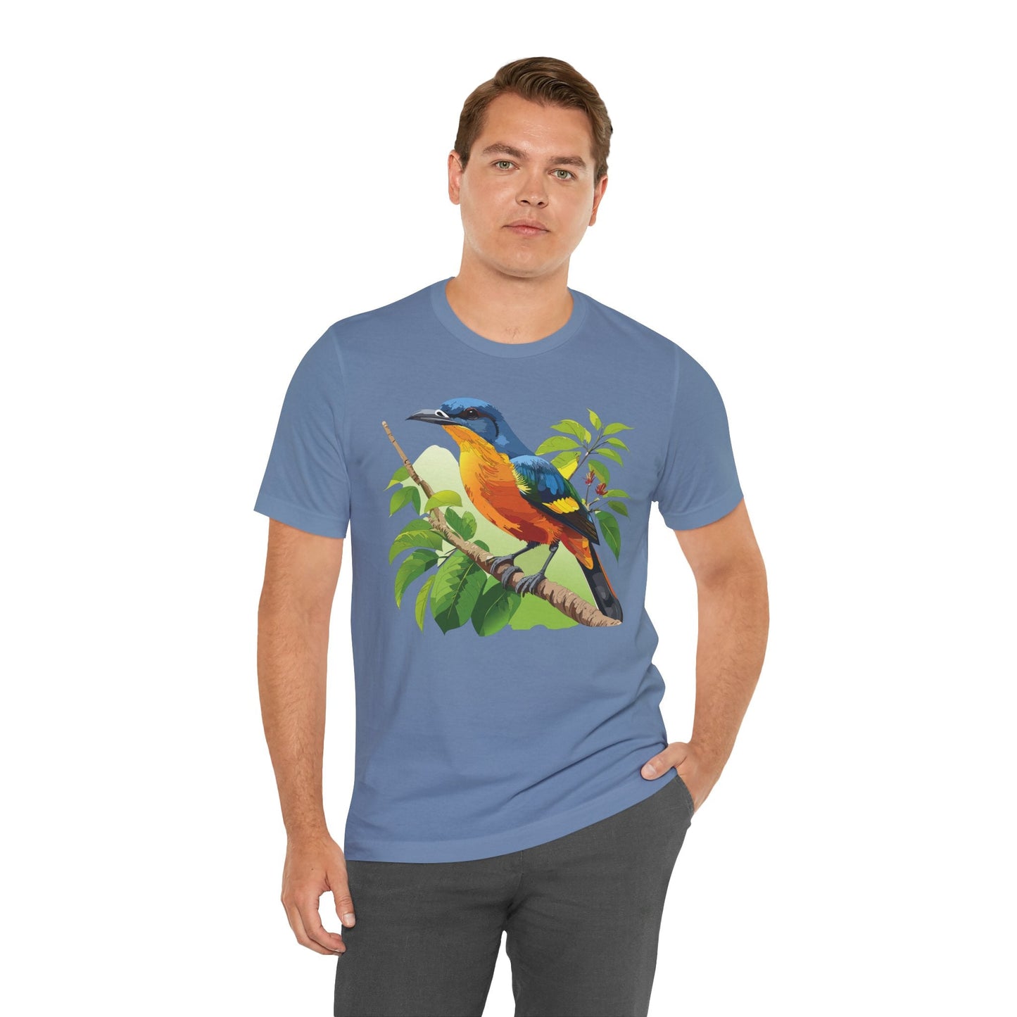 Unisex Animal Design Tee Shirt With Wildlife Graphics For Casual Everyday Wear And Comfort