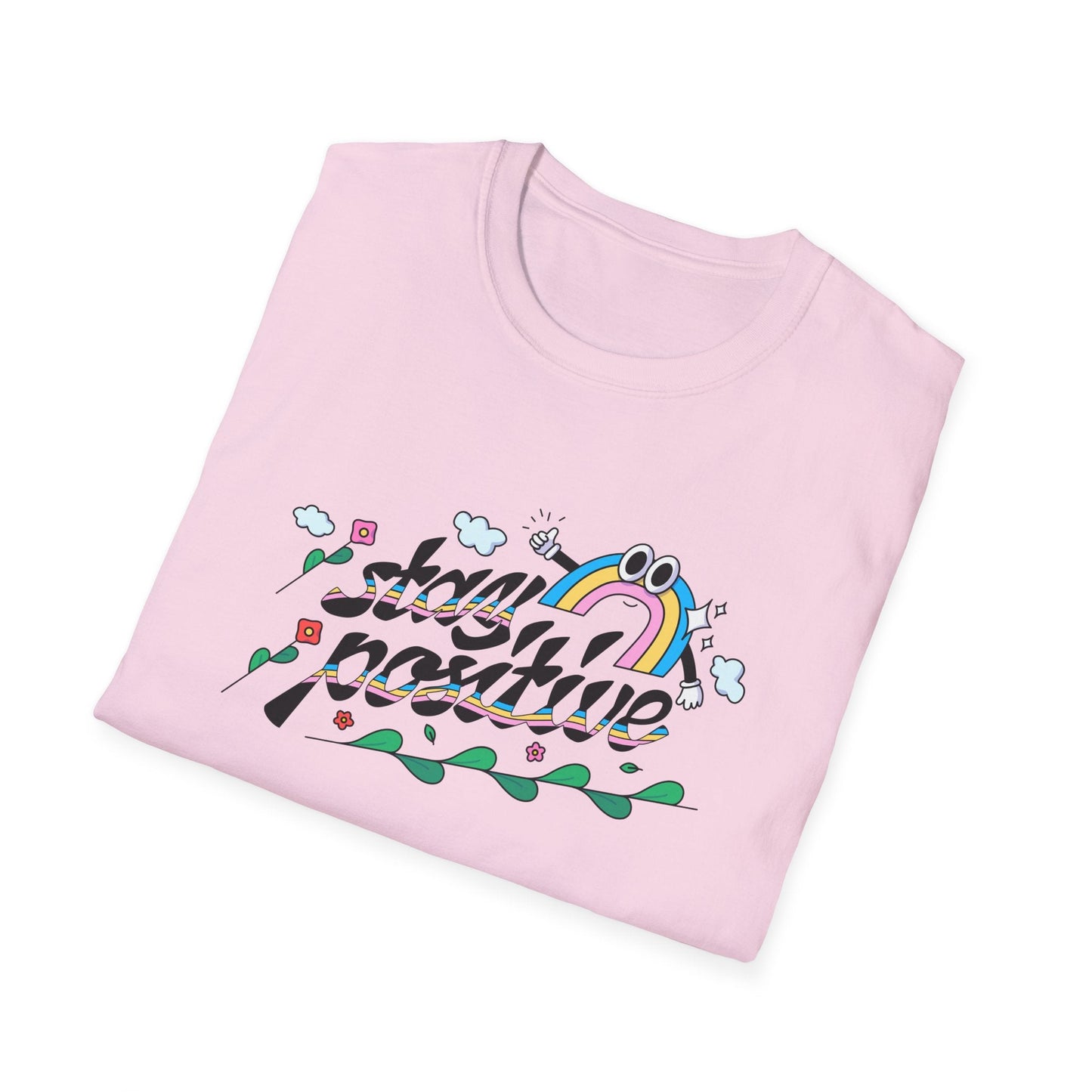 Positive Slogan T Shirts Unisex Softstyle Tee With Positive Words And Good Quotes Gildan 64000