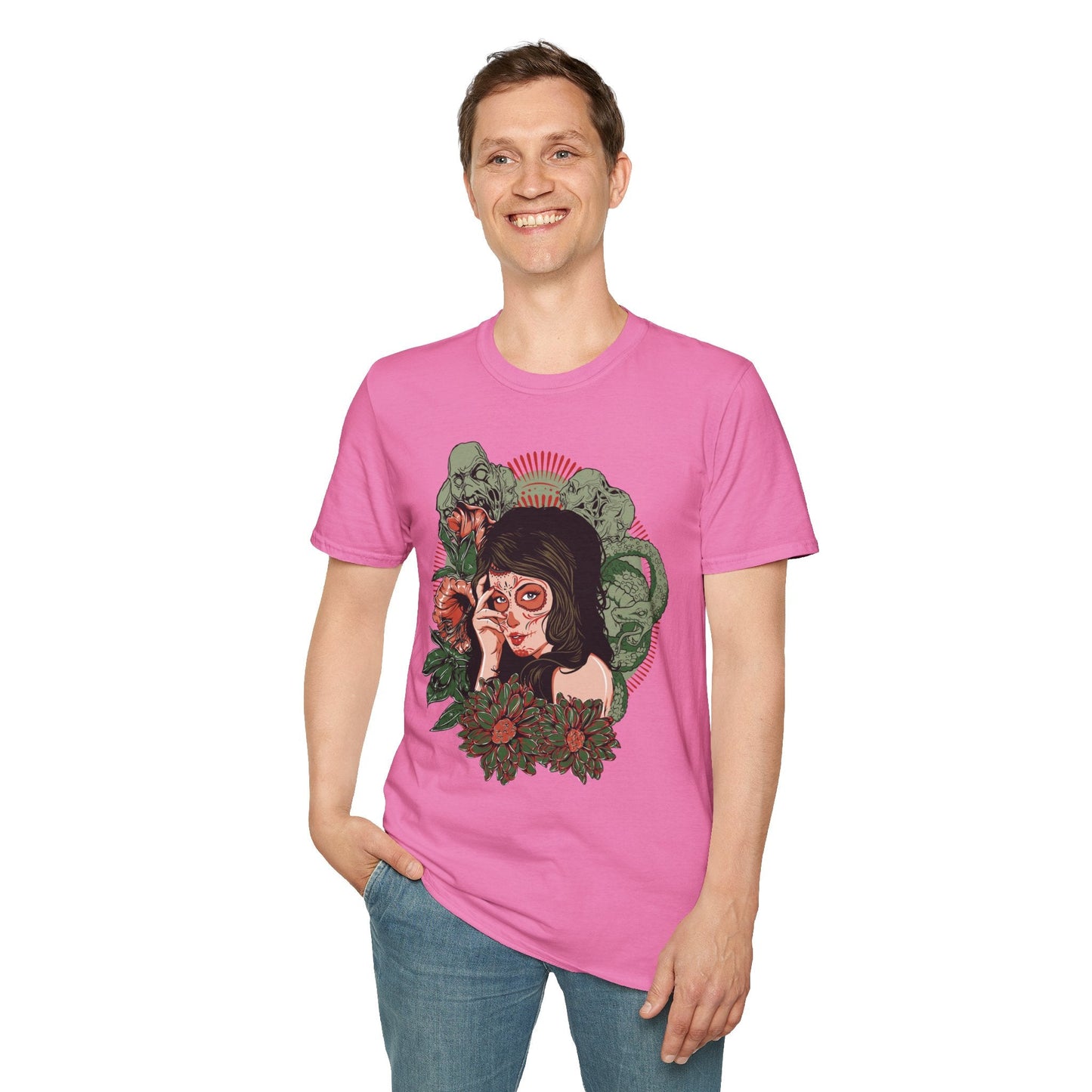 Art Design Graphic Tee Shirt Unisex Softstyle Cotton Art Shirt for Graphic Lovers