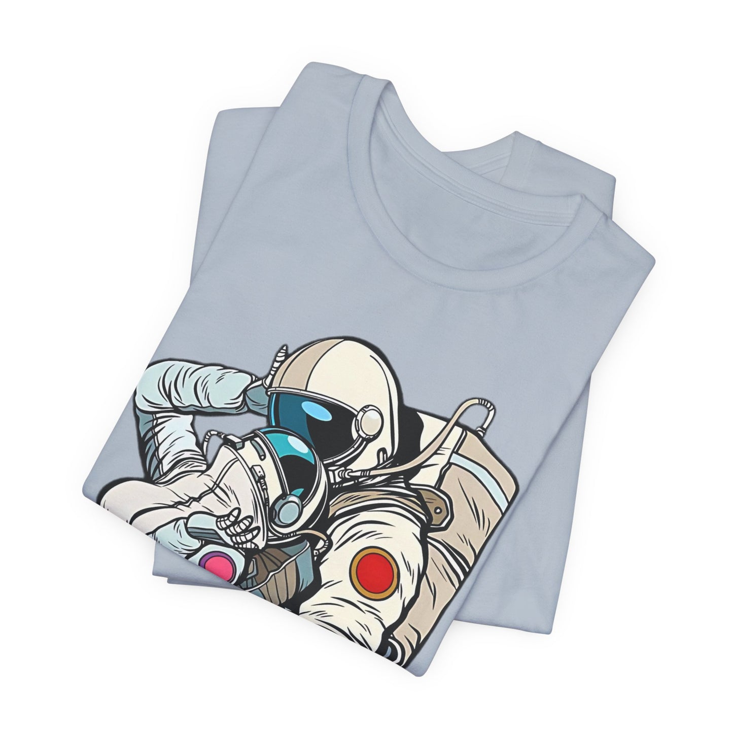 Unisex Astronaut T-shirt, Space Lovers Tee, Cosmic Top, Astronaut Graphic Tee, Cosmos Graphic T-Shirt, Love Shirt Art T-Shirt