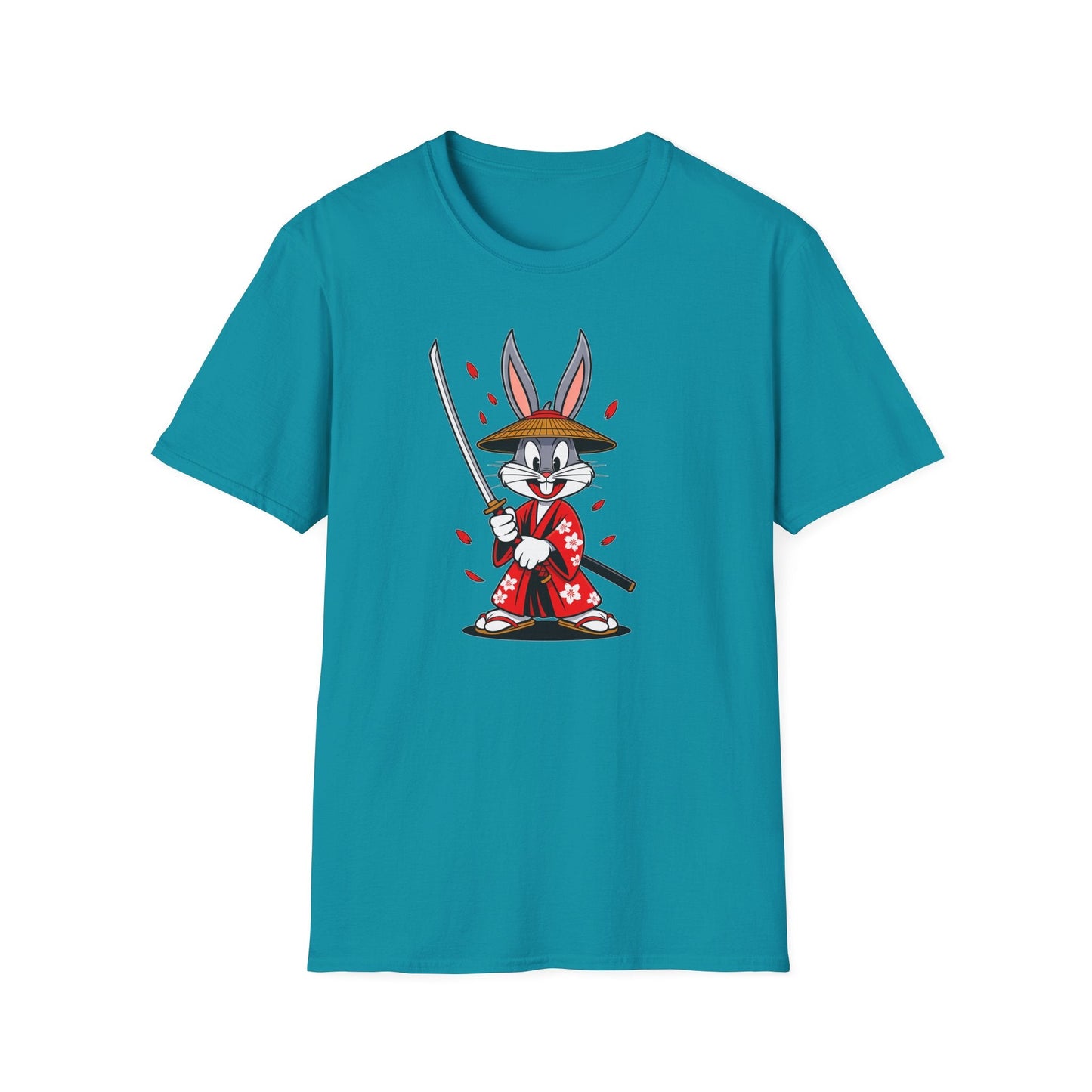 Bugs Bunny Graphic T Shirt Unisex Gildan Softstyle 64000 Cotton Tee Cartoon Animation Design