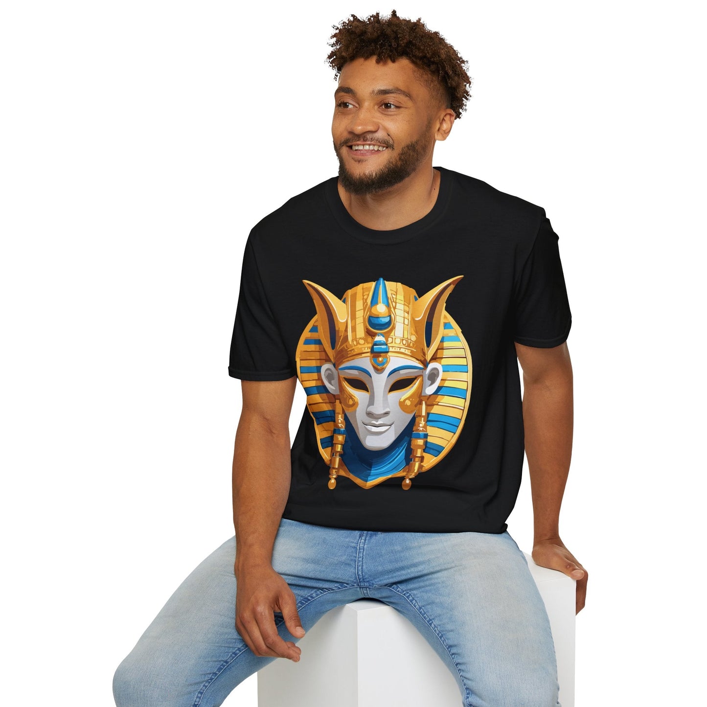 Mask Tee Shirt Unisex Masquerade Design Artwork Gildan Softstyle 64000 Cotton Tee