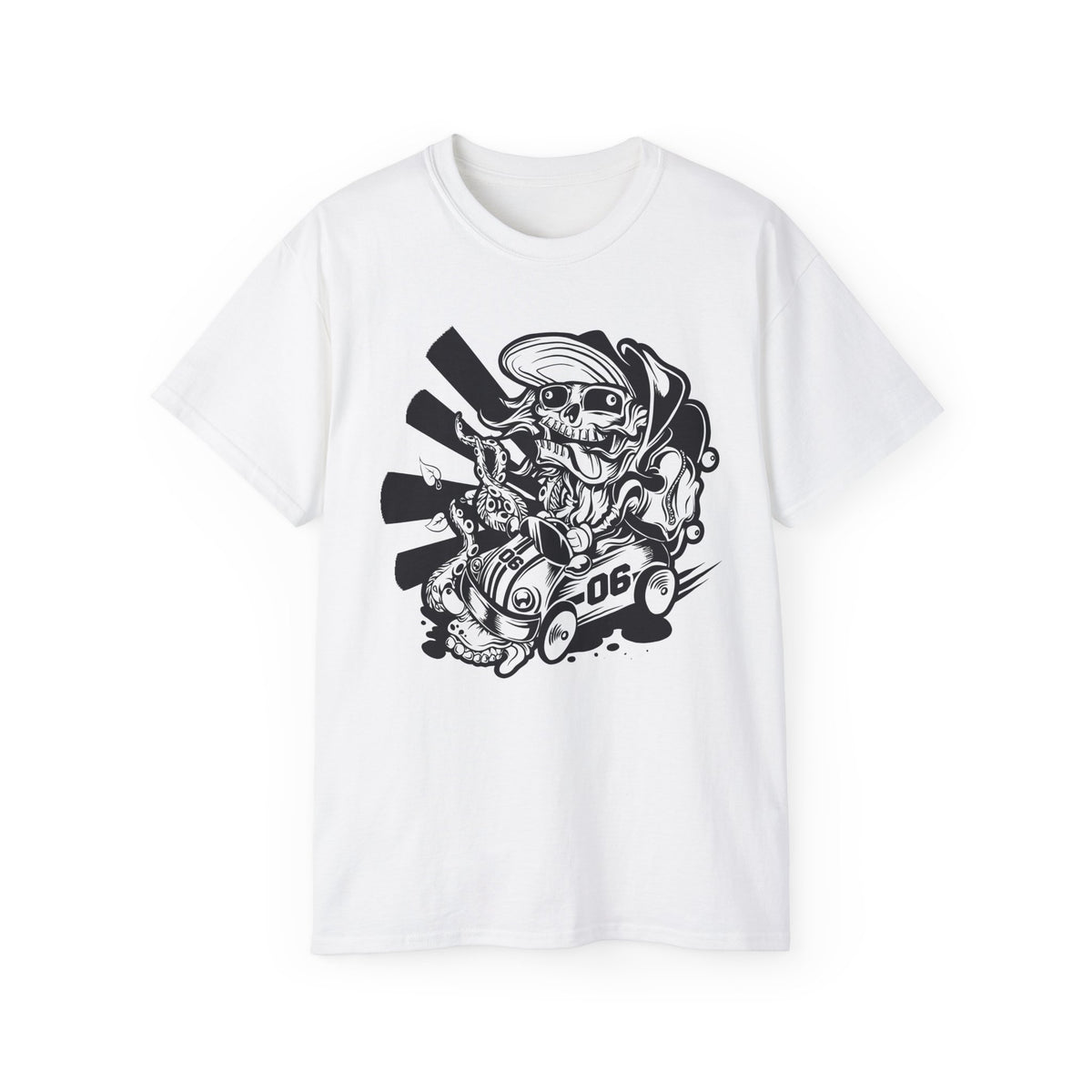 Skull Graphic Tee Unisex 100 Cotton Gildan T-Shirt