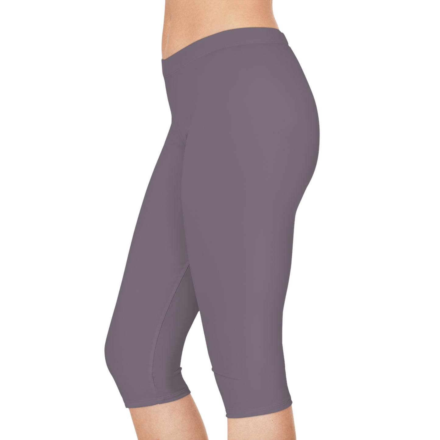 Purple Color Capri Leggings, Purple Capri Leggings 5