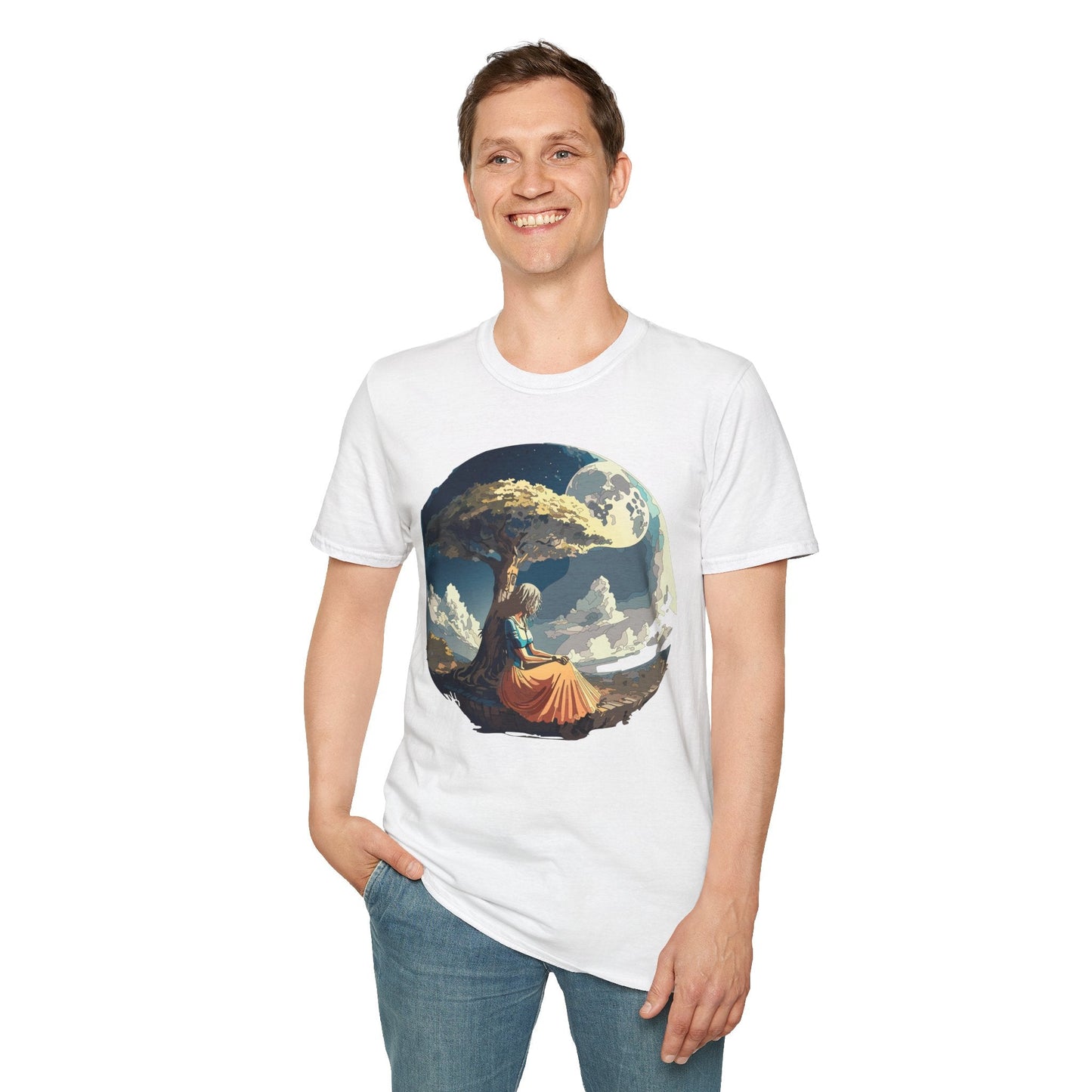 Unisex Graphic T Shirt Art Design Tee Softstyle 64000 Ring Spun Cotton Comfortable