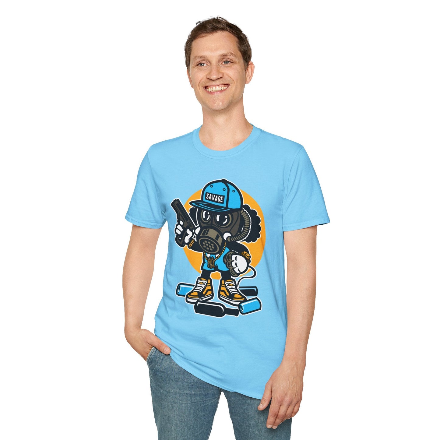 Cartoon T Shirt Animation T Shirt Funny Tee Shirt Unisex Gildan Softstyle Cotton Tee 64000