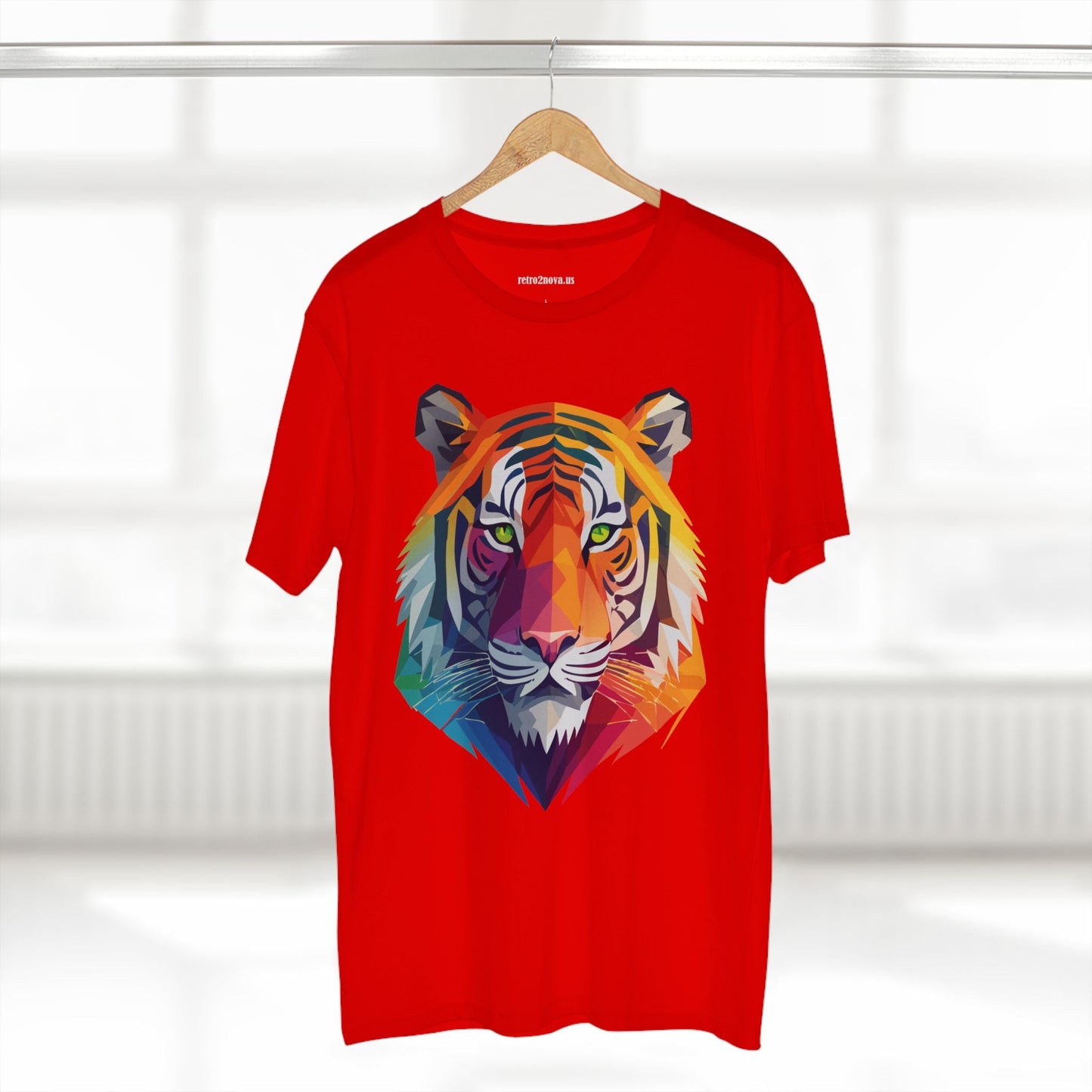 Tiger Shirt Unisex Premium Cotton Staple Tee With Original Art Design From Retro2Nova Collection For Everyday Wear