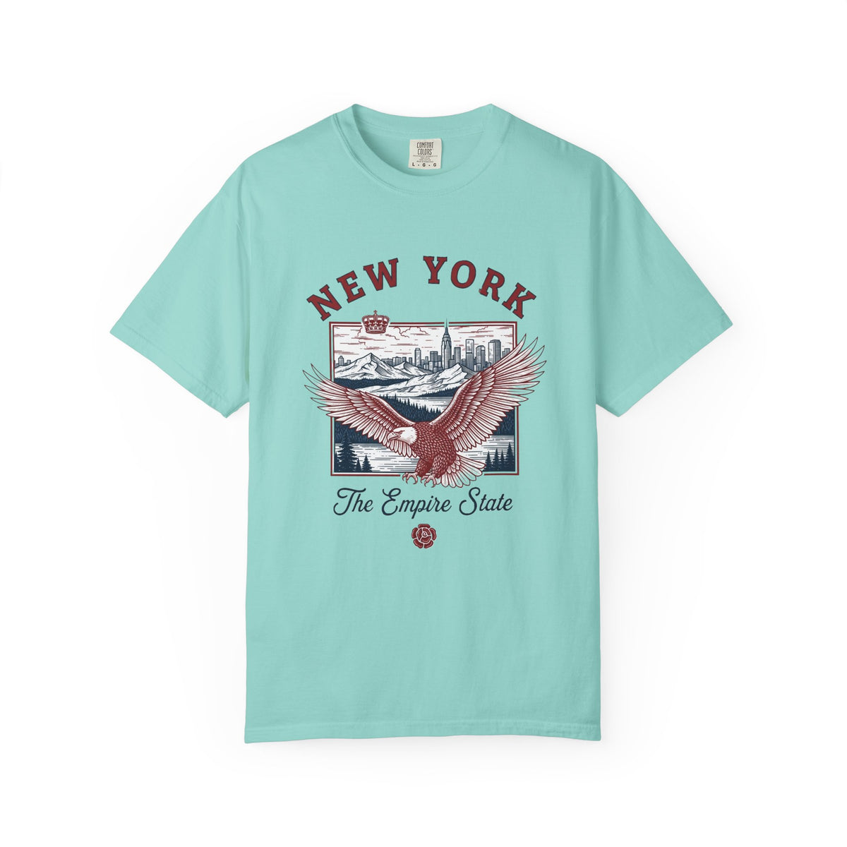 New York Empire State Vintage Travel Tourist Graphic Gift Tee Unisex 100 Cotton Comfort Colors T-Shirt