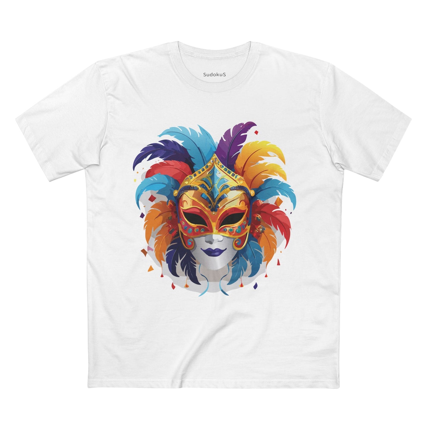 Mask Graphic Unisex 100 Cotton Staple Tee 11