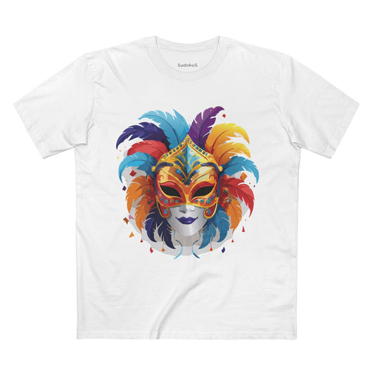 Mask Graphic Unisex 100 Cotton Staple Tee 11