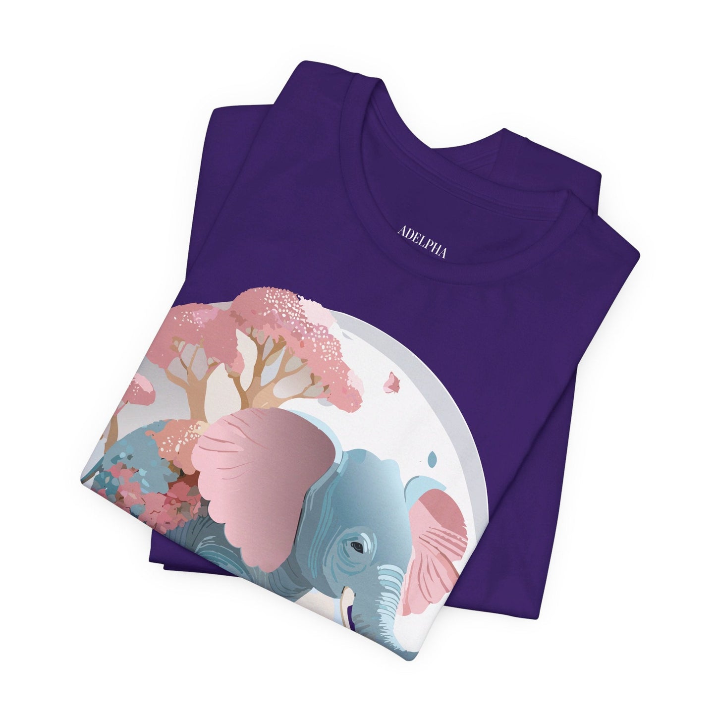 Adelpha Graphic Tee Unisex Vintage Inspired Artwork Elephant Short Sleeve Shirt Premium