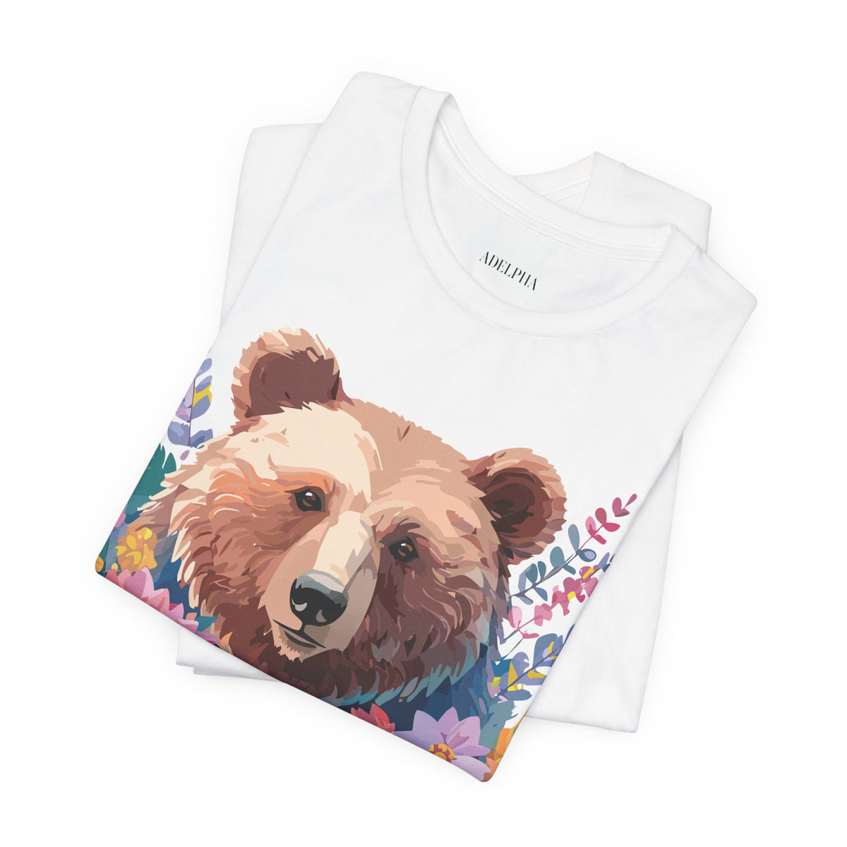 Bear Graphic Design Tee Bella+Canvas Unisex 100 Cotton Tee Shirt a118