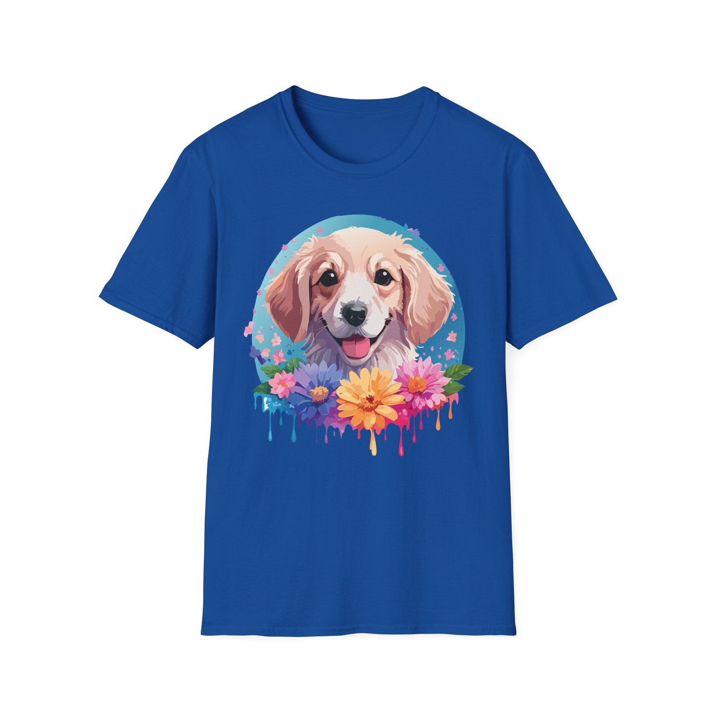Unisex Dog Shirt Animal Tee Gildan Softstyle 64000 100 Percent Cotton