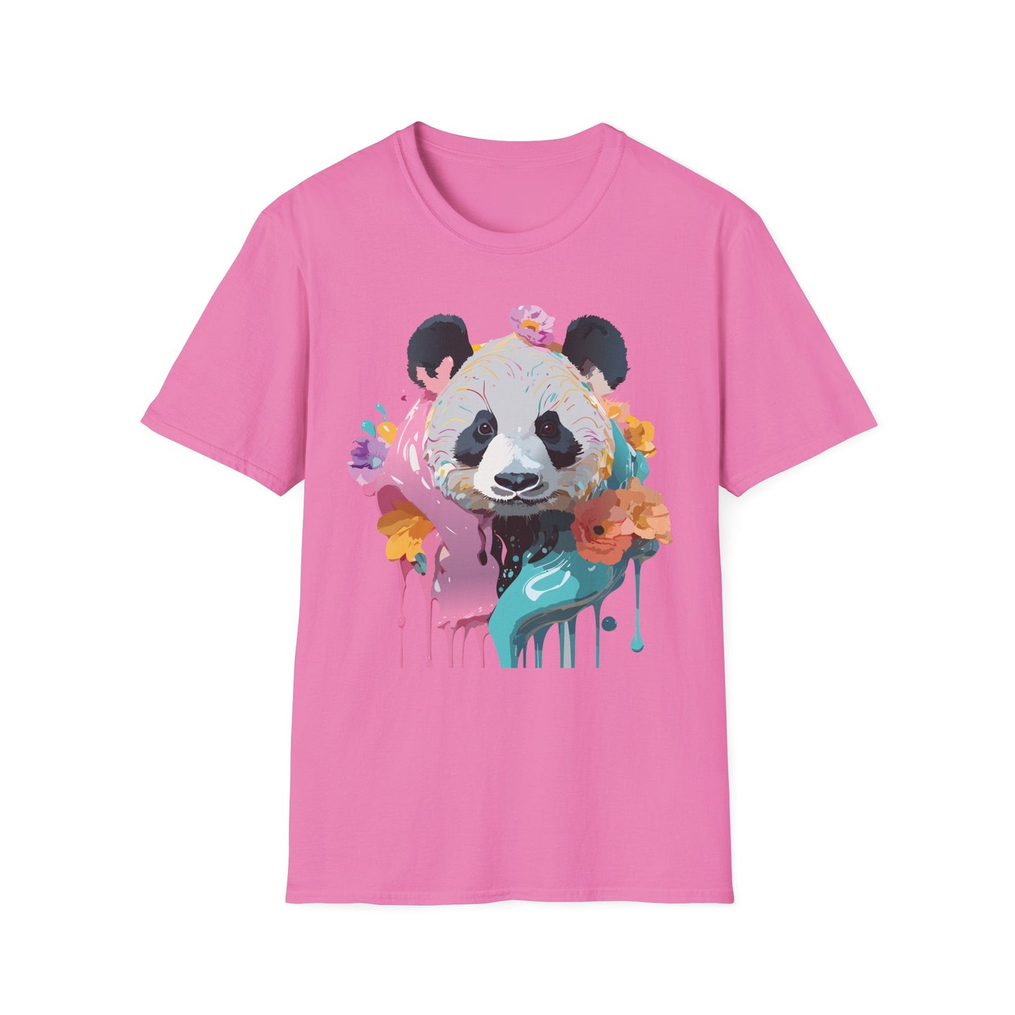 Gildan Softstyle Panda Shirt Unisex T Shirt With Panda Animal Design 100 Percent Cotton Tee