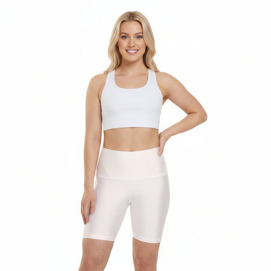 Seashell Cream Workout Shorts