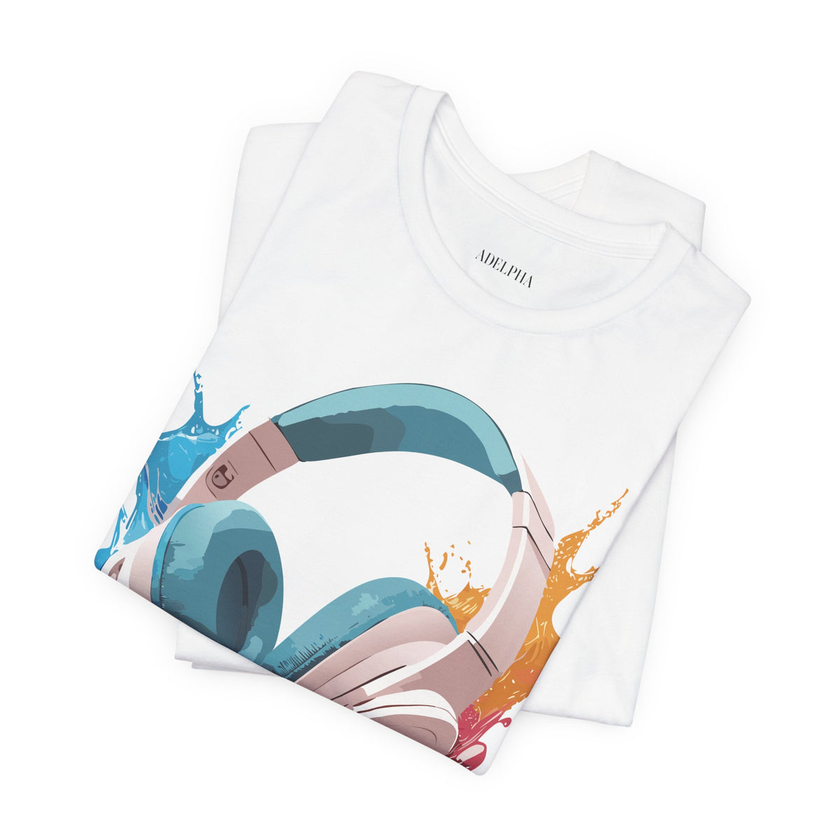 Music Graphic Unisex Cotton Bella+Canvas Tee with Art Design m146