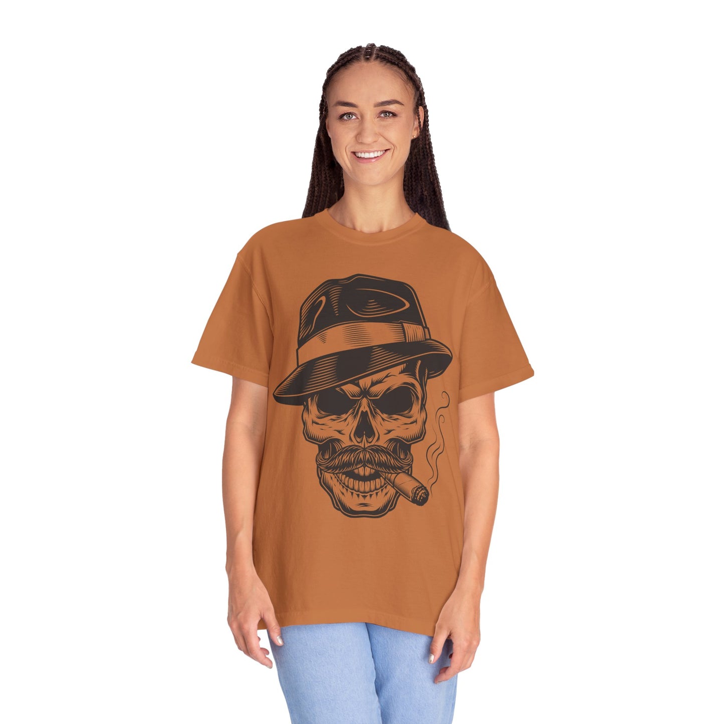 Unisex Cotton Tee Shirt with Skull