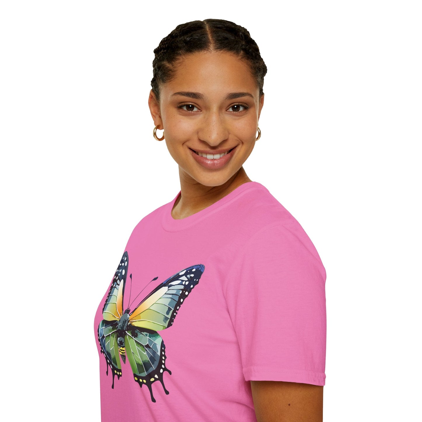 Butterfly Shirt Unisex Softstyle Gildan 64000 Monarch Butterfly Graphic Tee For Men And Women