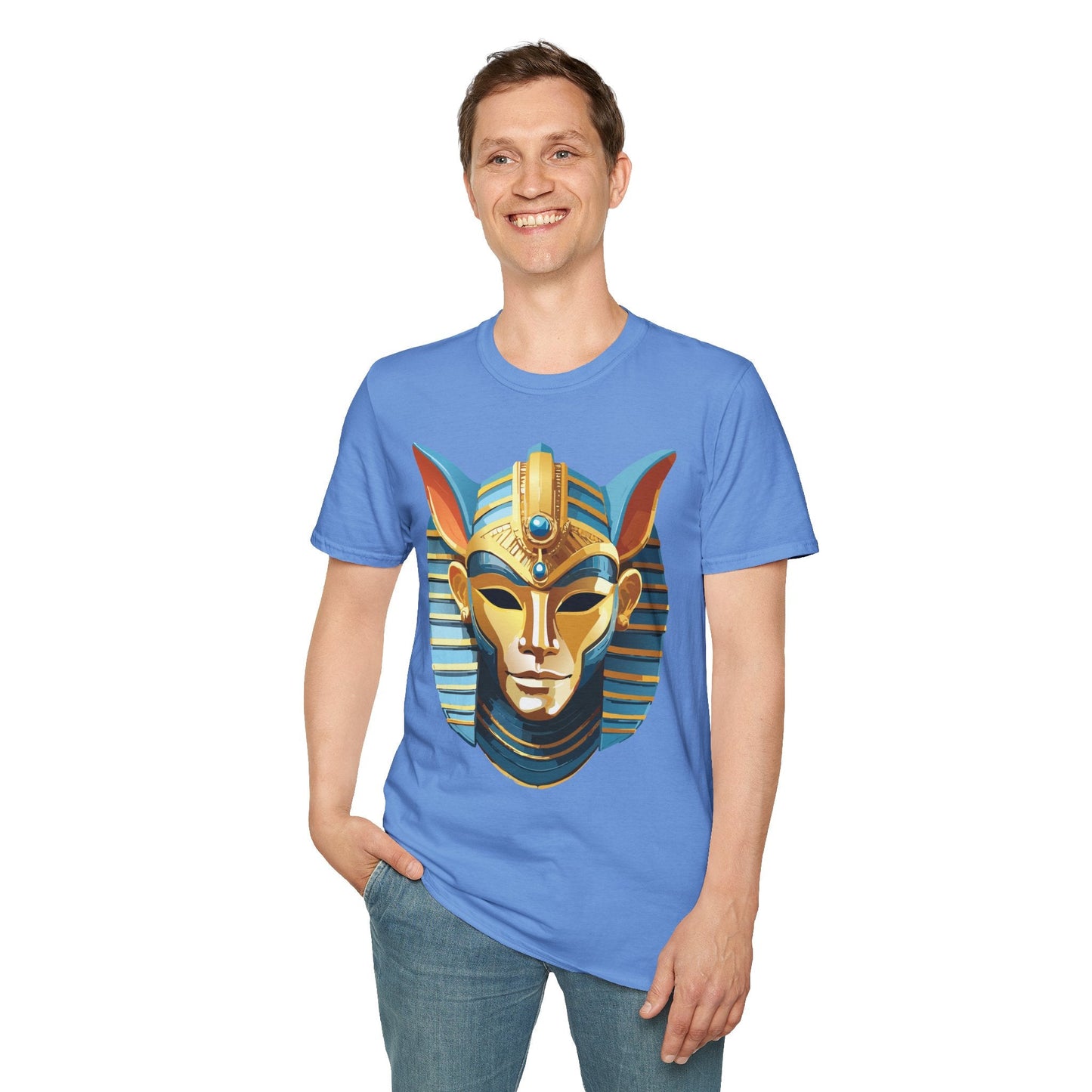 Mask Graphic Unisex Cotton Masquerade Design Artwork Tee 22