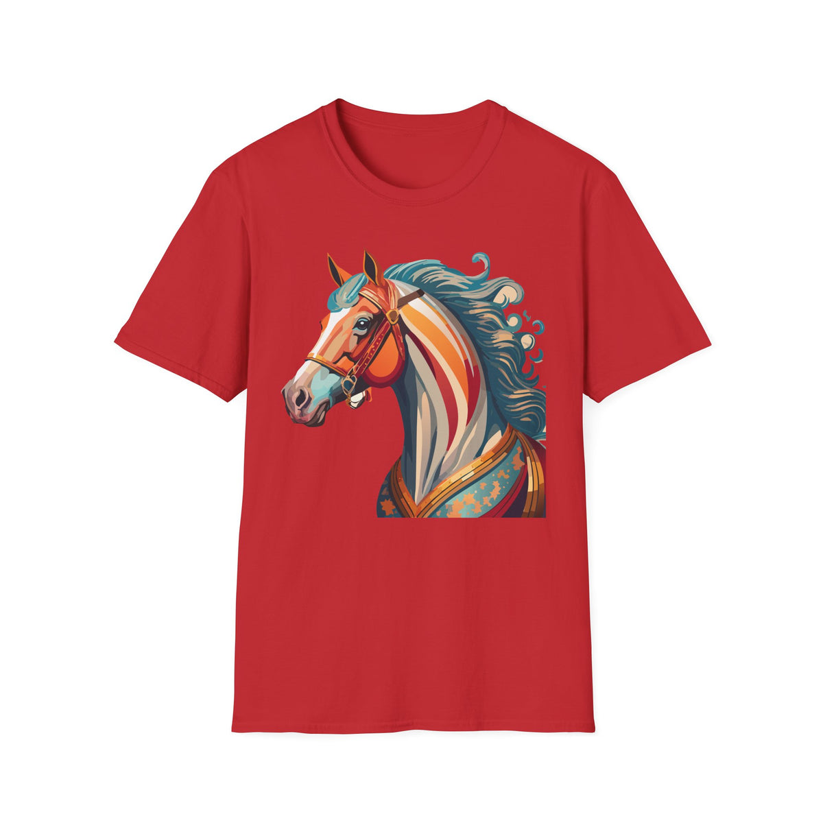 Colorful Abstract Horse T-Shirt | Artistic Stallion Tee