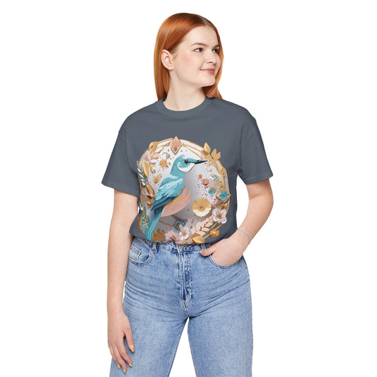 Medallion Graphic Unisex 100 Cotton Vintage Animal Medal Artwork Tee 75