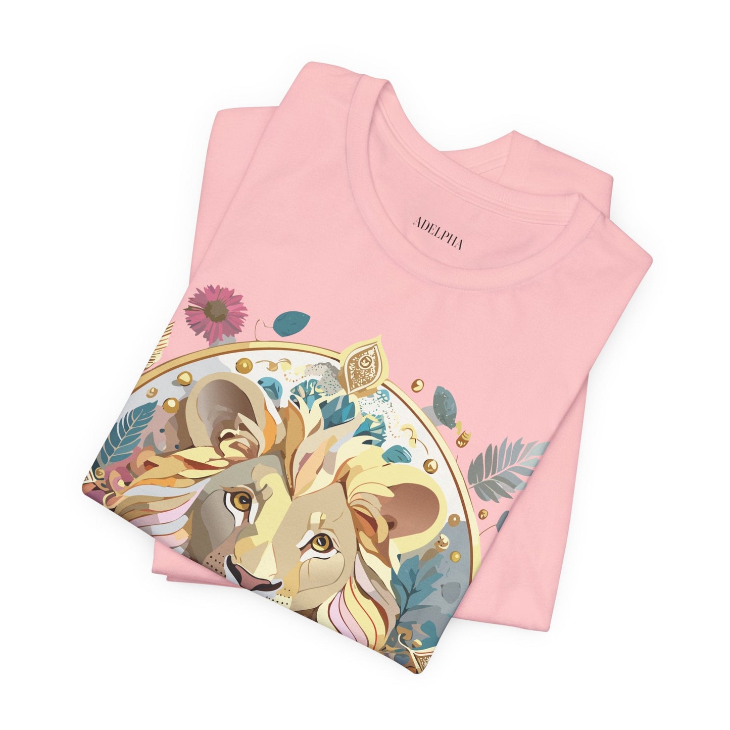 Medallion Graphic Unisex 100 Cotton Vintage Animal Medal Artwork Tee 64