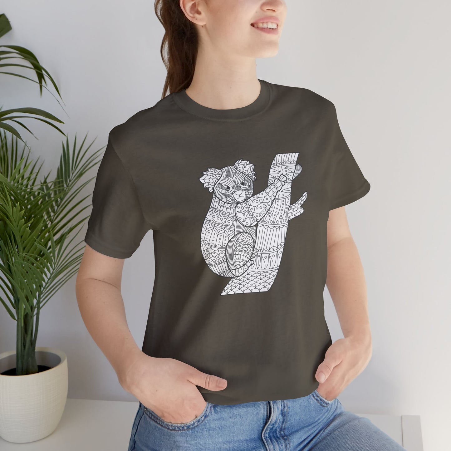 Tee-shirt unisexe avec imprimé animaux 